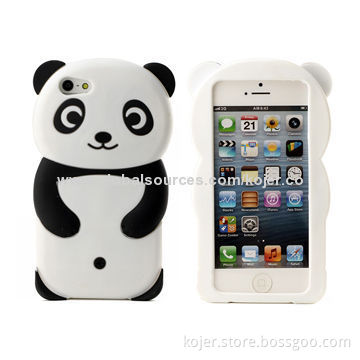 3D Silicone Cellphone Back Cover for iPhone 5S, OEM Orders Welcomed